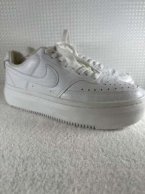 Nike Court Vision Alta LTR  White Platform Sneakers